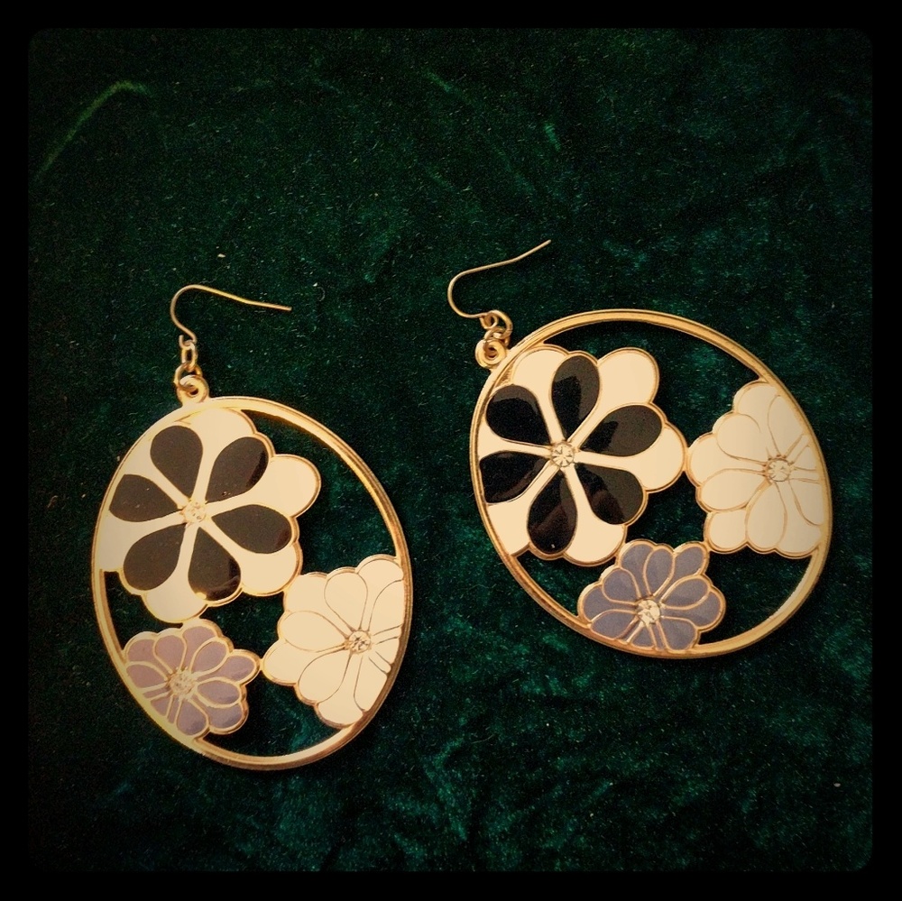 Floral earrings
